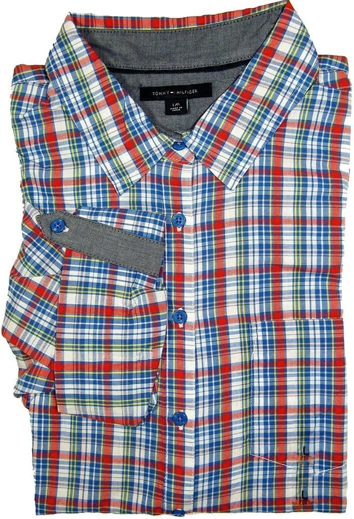 Блуза с длинным рукавом, клетчатая, Tommy Hilfiger, мультиколор