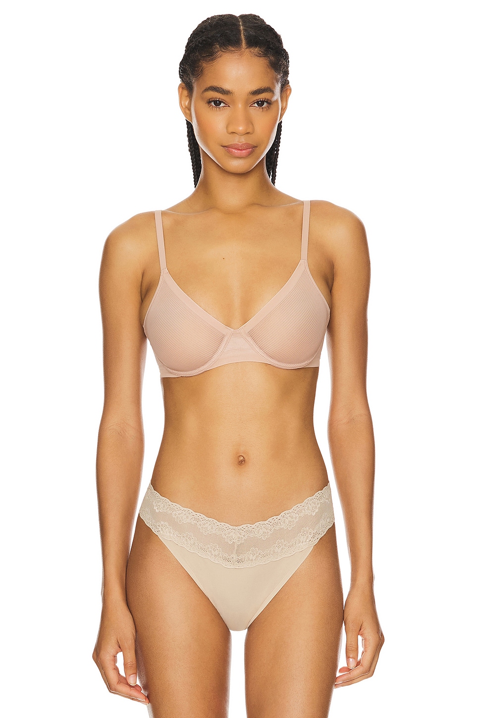 

Бесшовный бюстгальтер на косточках scope Natori, цвет buff