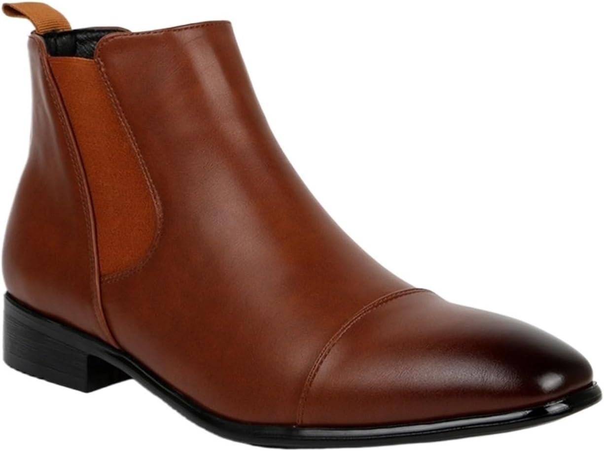 

Мужские ботинки челси, повседневные ботинки, черные ботильоны, эластичные ботинки без шнурков для мужчин Dmgyck