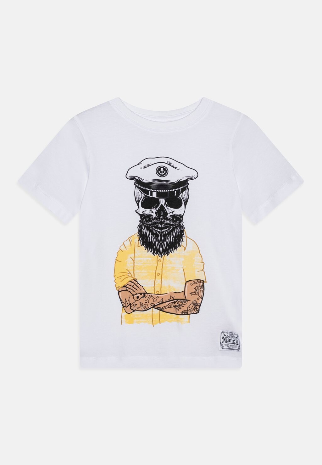 

Футболка с принтом NKMTAVIK UNISEX Name it, цвет bright white