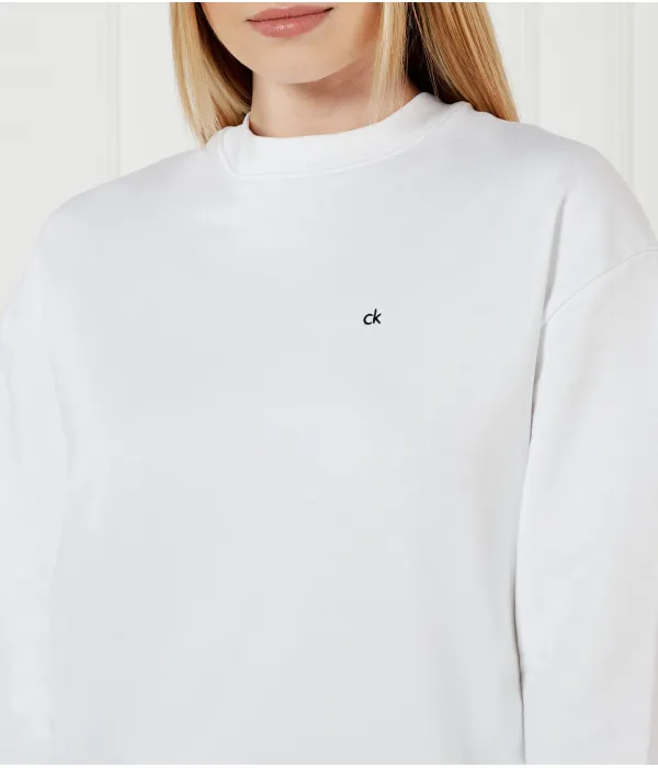 Махровая толстовка Regular fit Calvin Klein, белый — фото 4