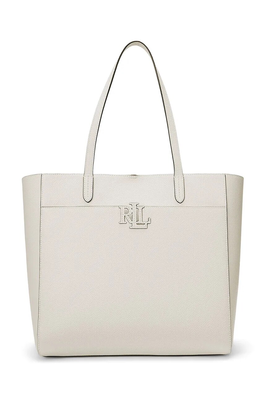 

Кожаная сумка Lauren Ralph Lauren, белый