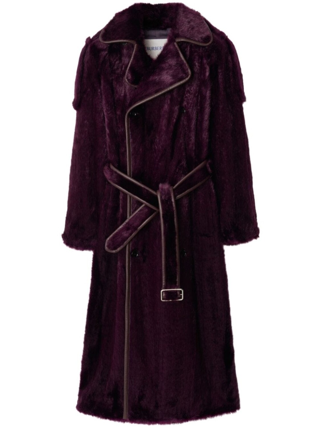 

Burberry шуба из искусственного меха, фиолетовый