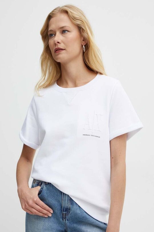 

Хлопковая толстовка Armani Exchange, белый