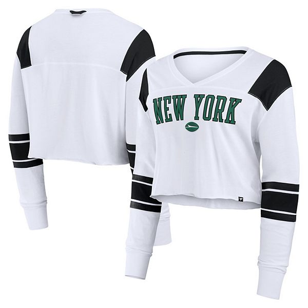 

Женская белая футболка New York Jets с длинными рукавами Fanatics, Белый, Женская белая футболка New York Jets с длинными рукавами Fanatics