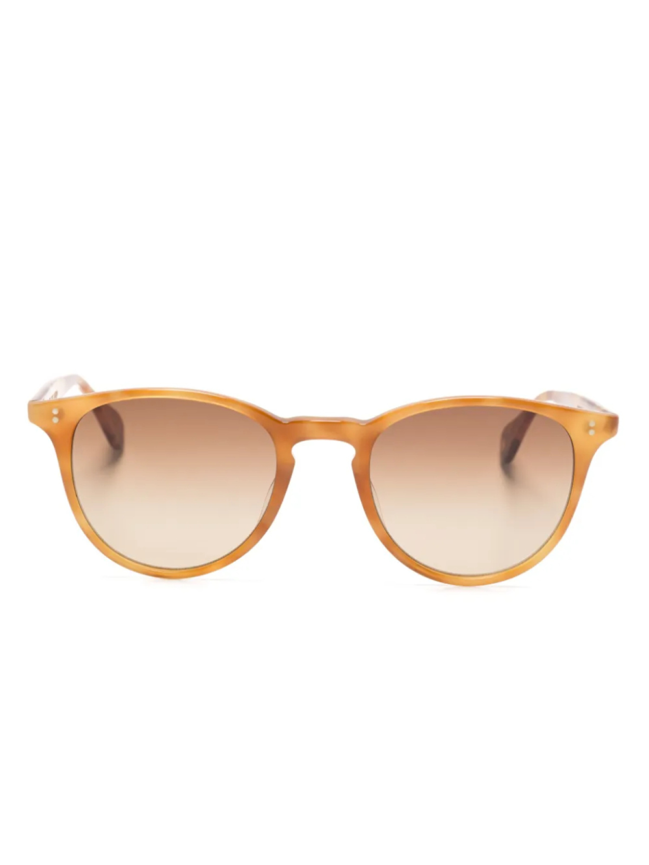

Garrett Leight солнцезащитные очки в круглой оправе, коричневый