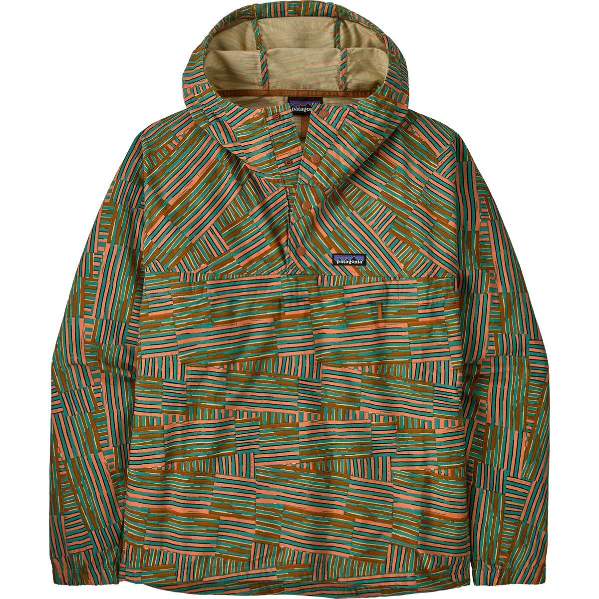 

Анорак Funhoggers Patagonia, цвет quilty fitz: heartleaf green