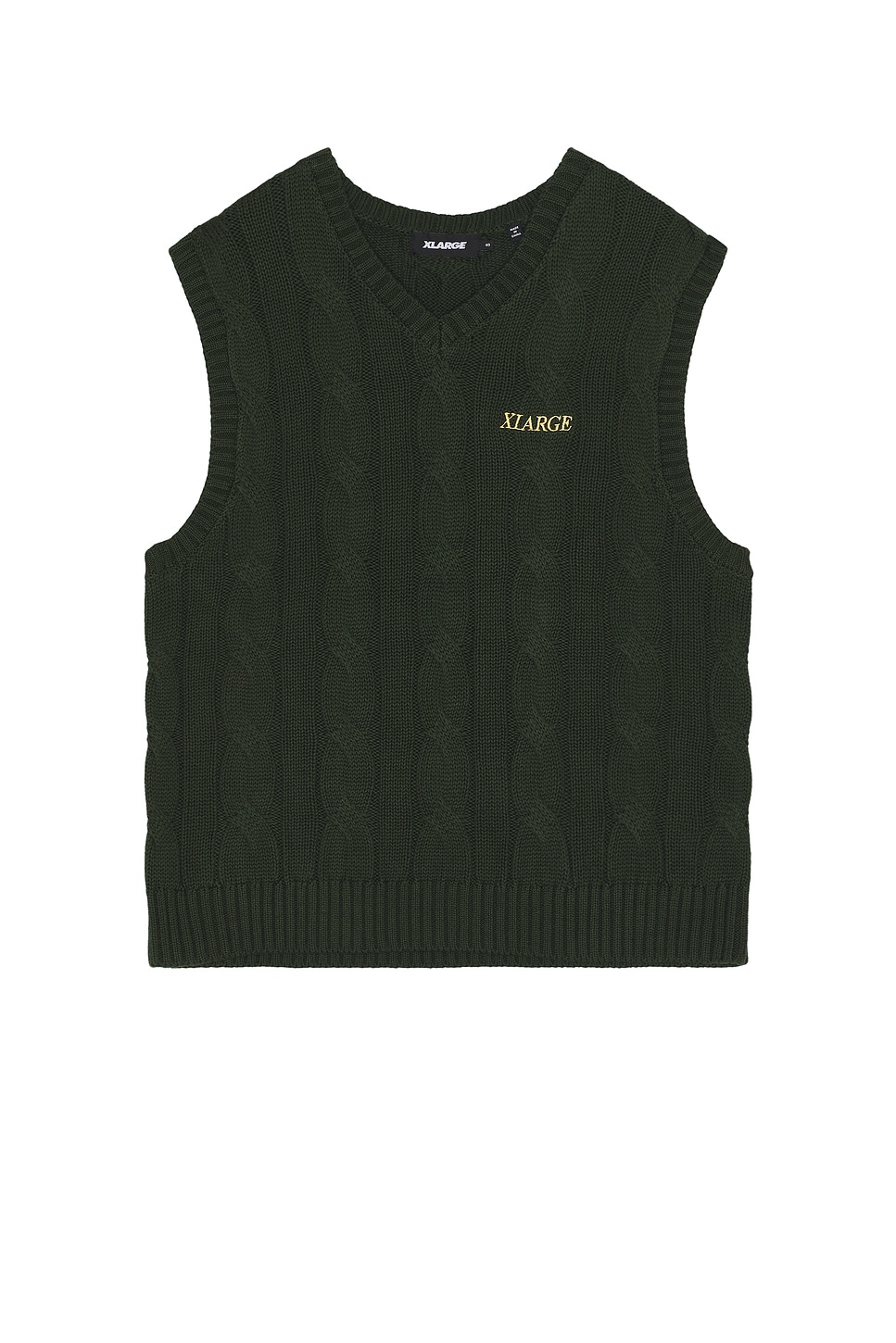 

Жилет с косичной вязкой Xlarge, зеленый