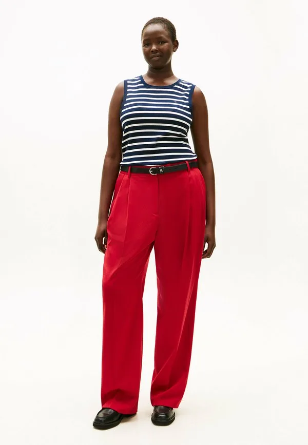 Классические прямые брюки с закругленными углами Tommy Hilfiger Curve, Medium Red — фото 2