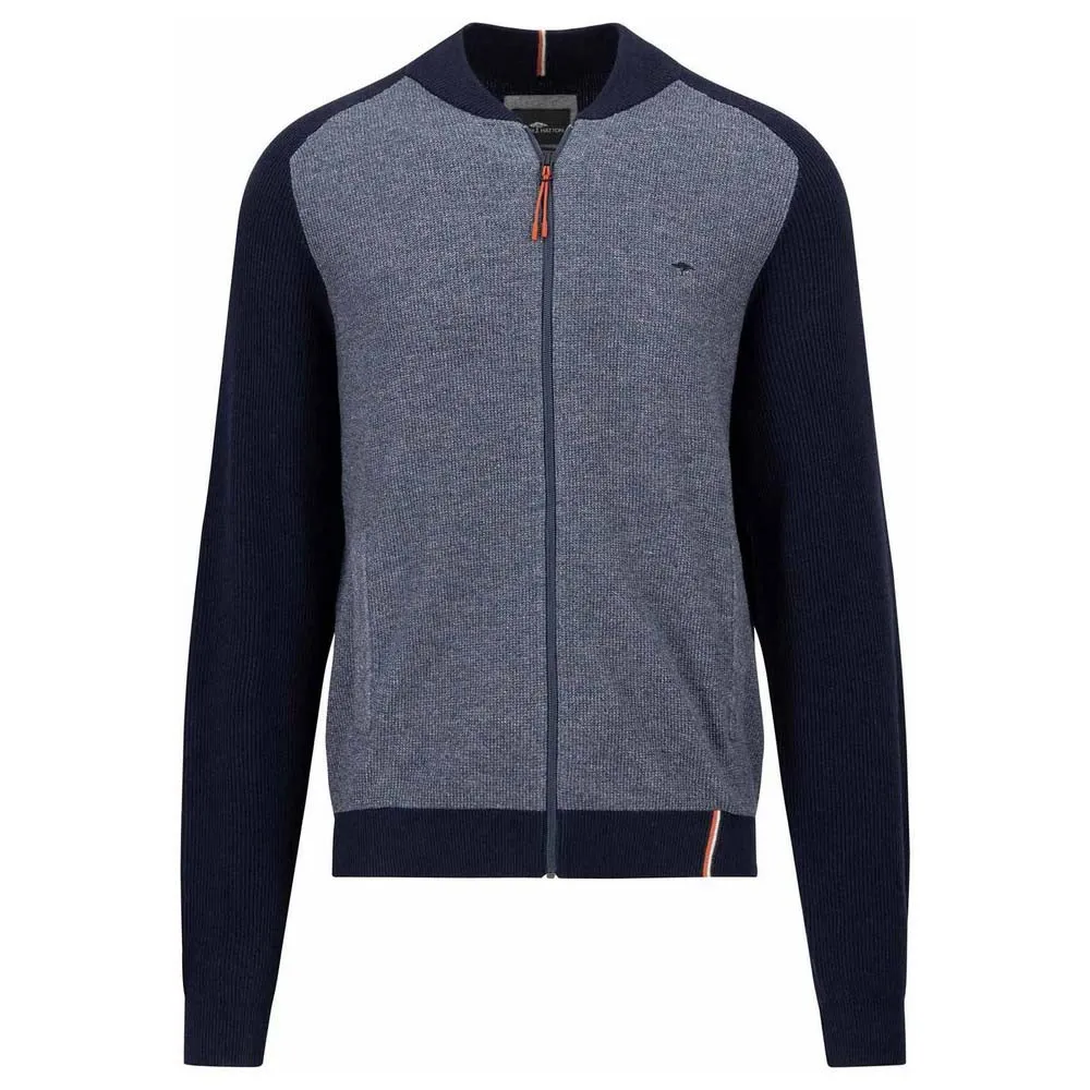 

Свитер Fynch Hatton 1408614 full zip, синий