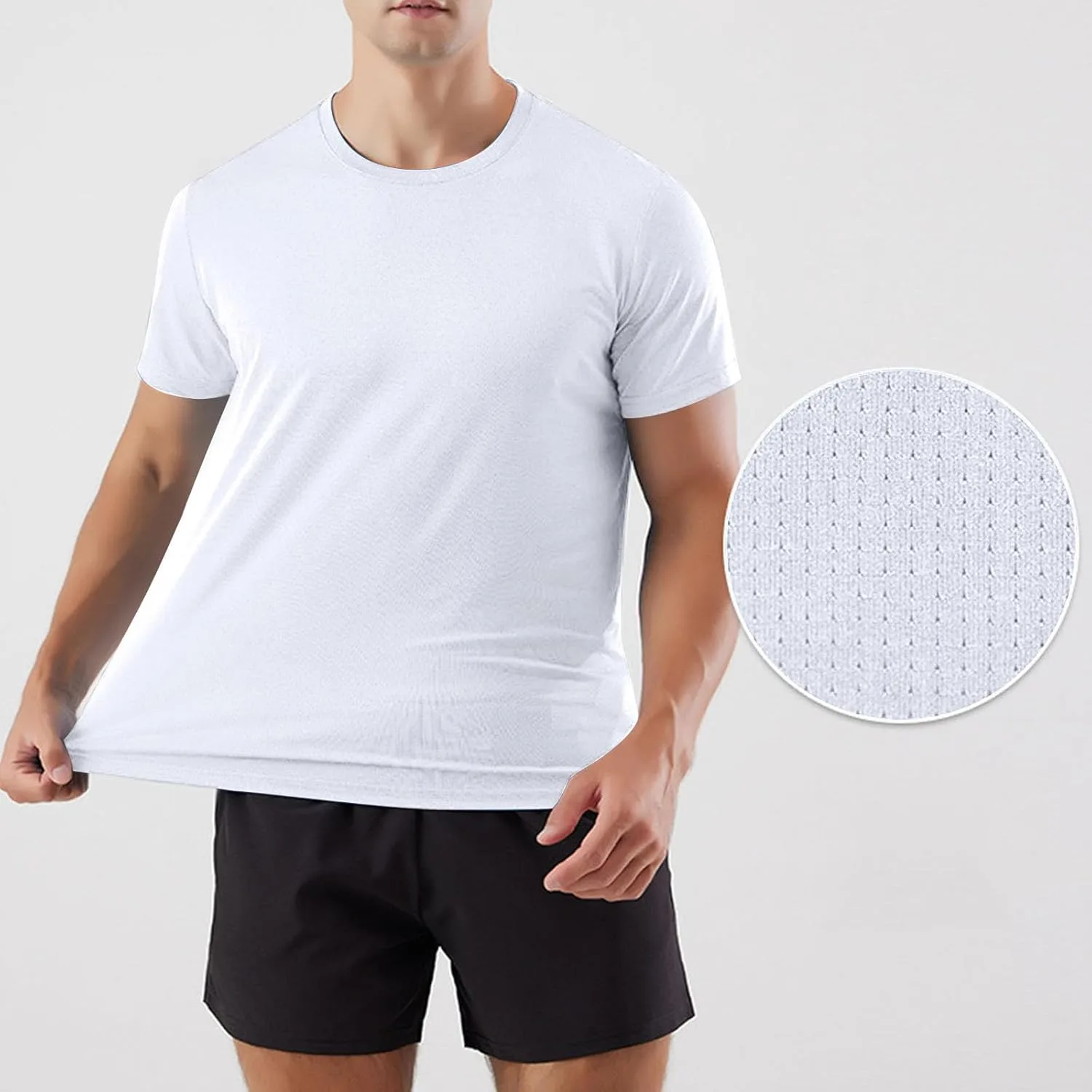 Мужская футболка для тренировок Loose Fit Quick Dry Moisture Wicking — фото 2