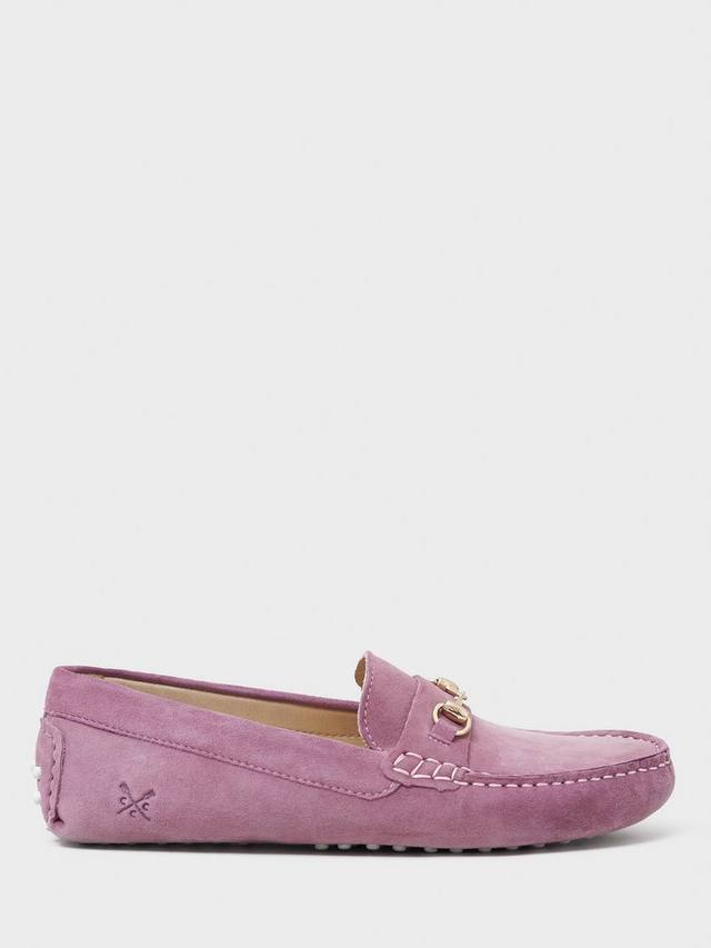 Снейфл замшевые лоферы Crew Clothing, Pastel Pink