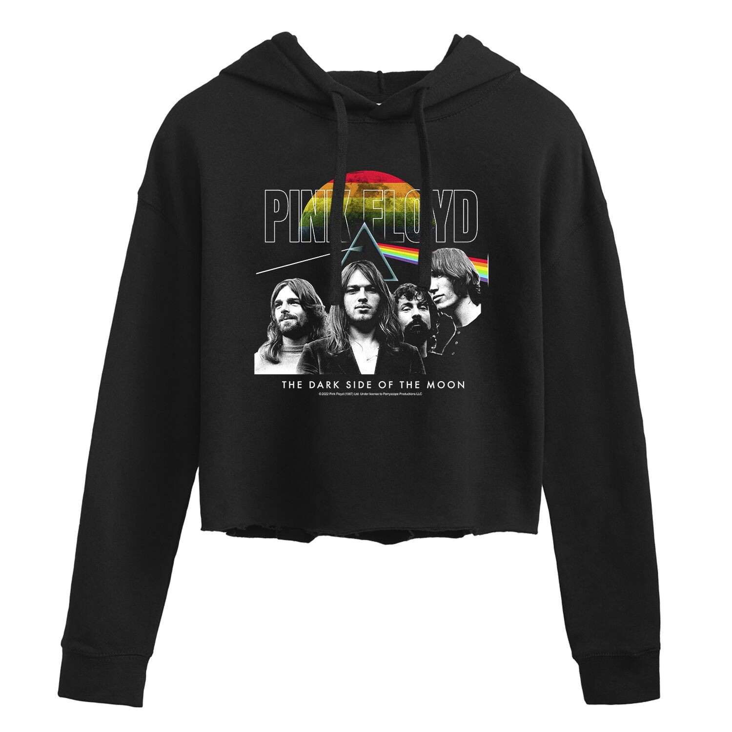 

Укороченное худи с рисунком Pink Floyd Moon для юниоров Licensed Character