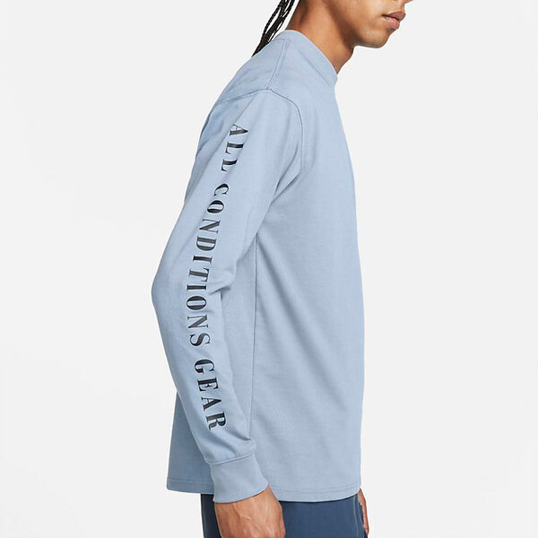 Футболка Nike ACG Long Sleeve Flower Tee 'Ashen Slate', цвет ashen slate/white — фото 3