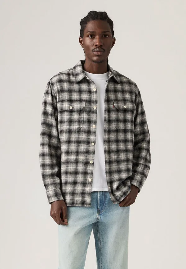 Рабочая рубашка джексона Levi'S, Kana Plaid Jet Black Twill