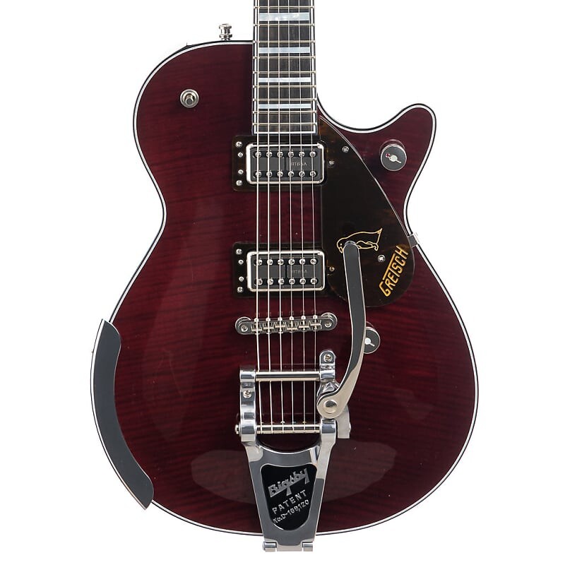 

Электрогитара Gretsch G6134TFM-NH Nigel Hendroff Penguin - Dark Cherry Metallic Flame