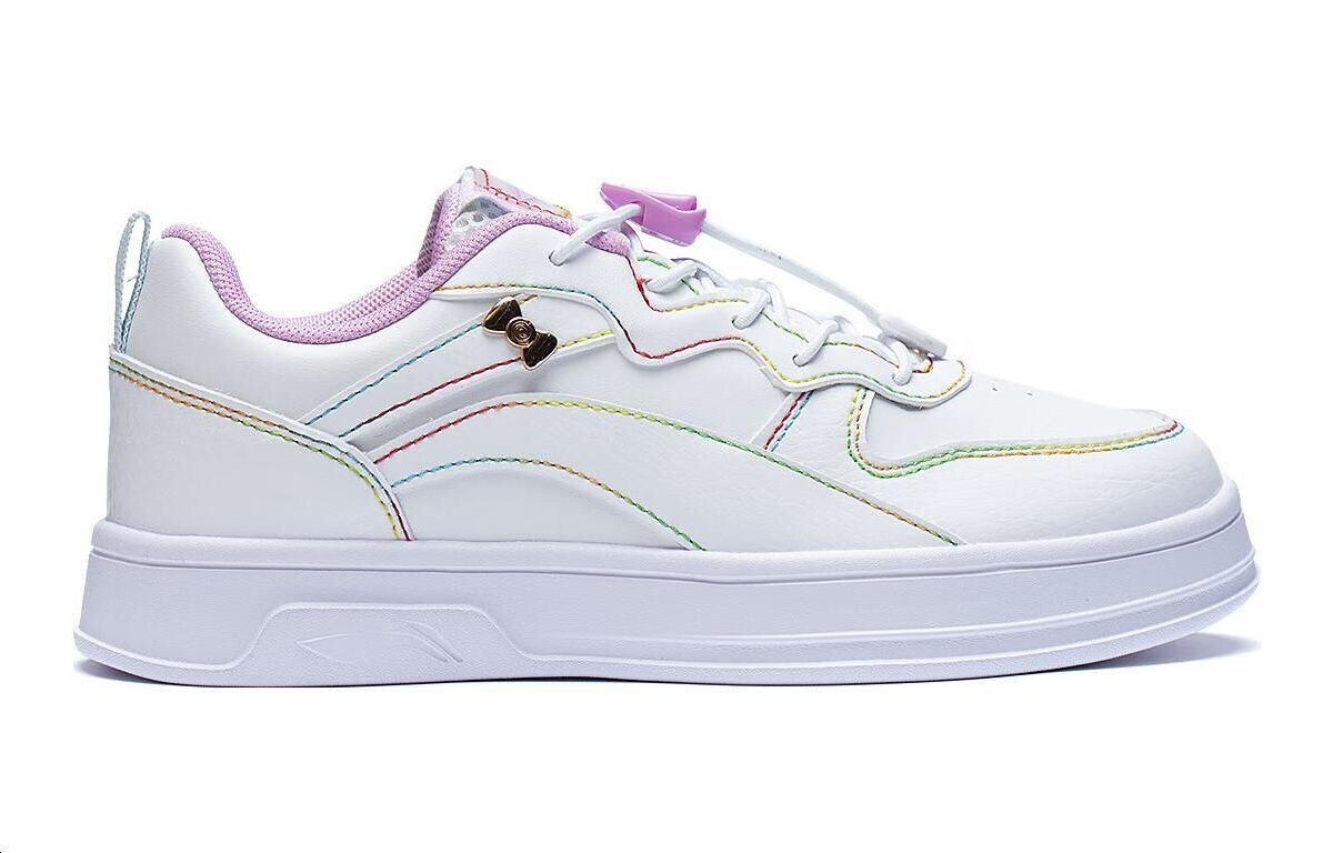 Детские кроссовки для скейтбординга GS Low-top белого цвета Lining Young, белый — фото 2