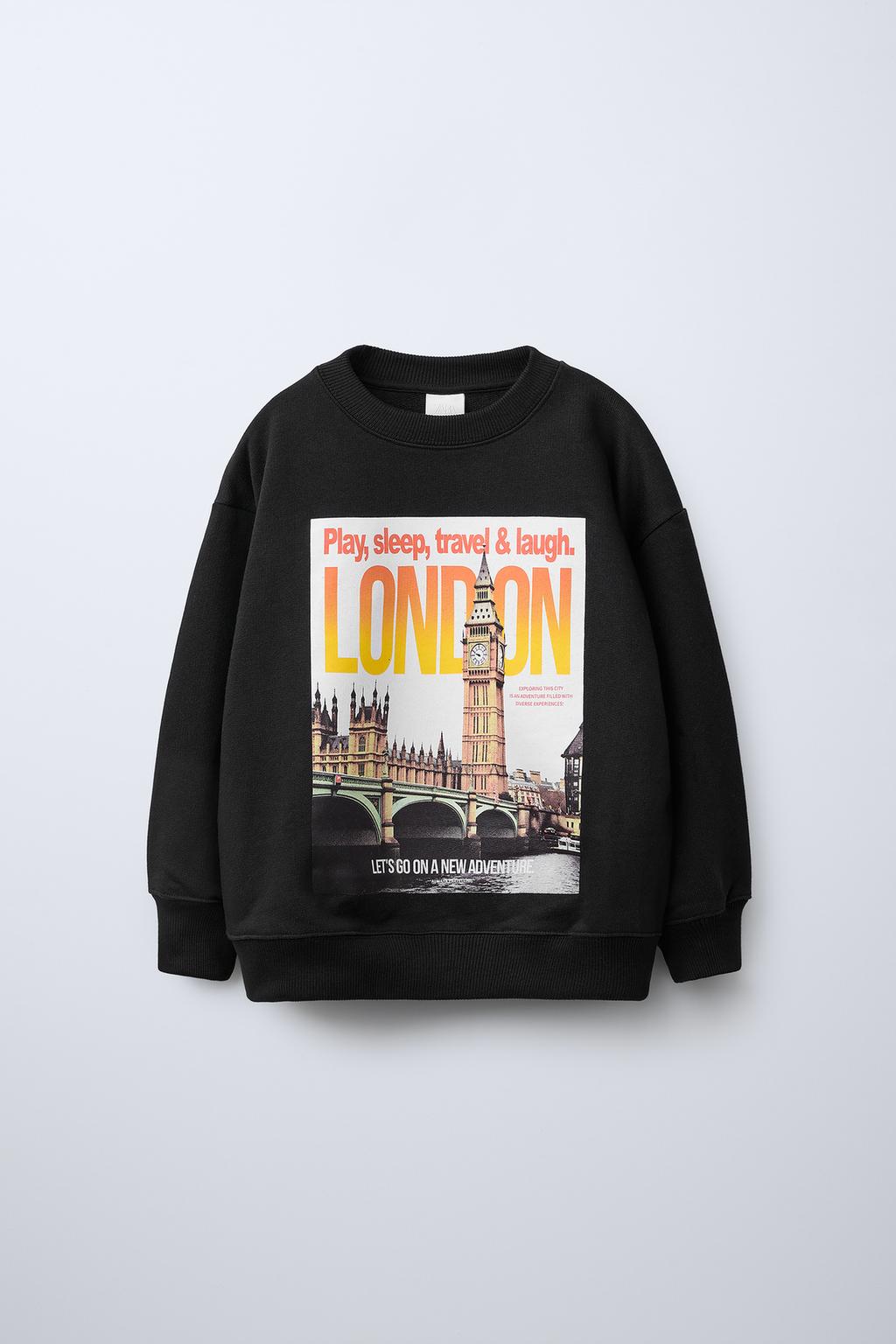 

Толстовка london city ZARA, черный