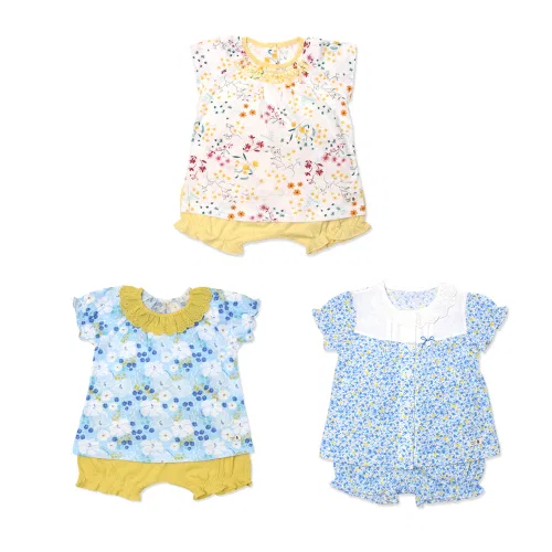 Комплект нижнего белья для девочек Organic Mom 3SET, хлопок, желтый