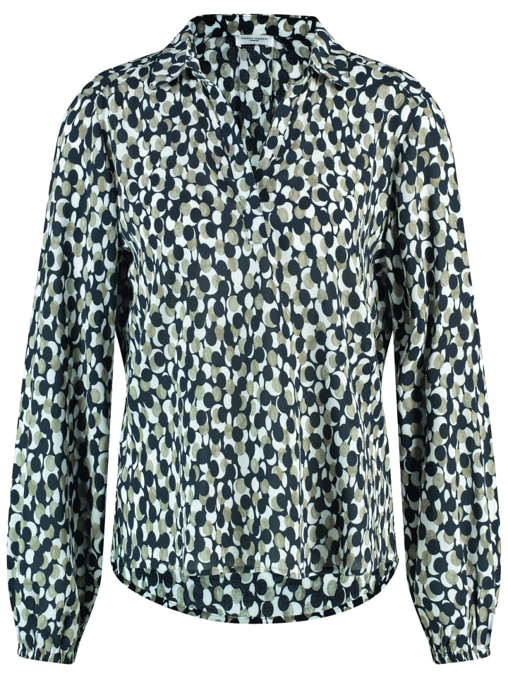 

Блуза Gerry Weber Bluse Langarm, цвет Reed/Navy Dots