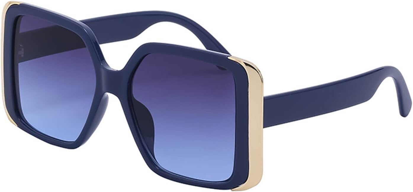 

GAOXIN Модные солнцезащитные очки в крупной оправе для мужчин и женщин, для отдыха на природе, пляжа, вождения, декоративные солнцезащитные очки (Цвет: E, Размер: Средний), E