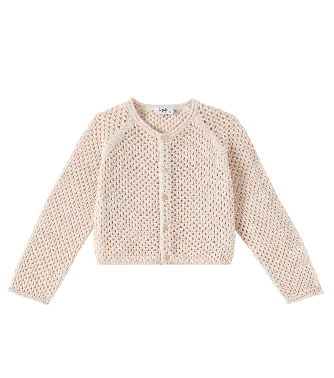 

Хлопковый кардиган Il Gufo, бежевый