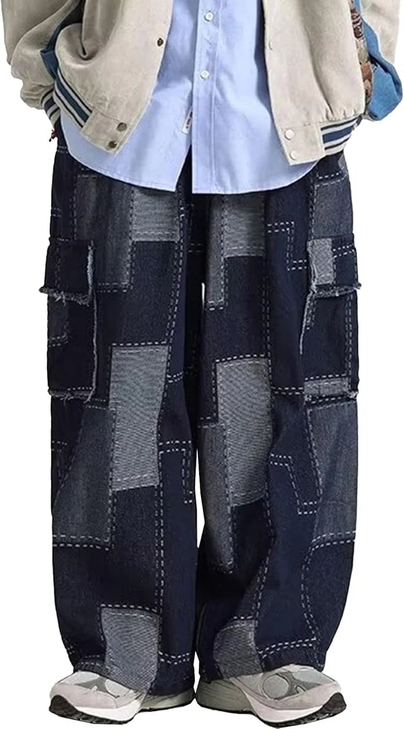 Джинсы свободные Wide Leg Jeans, Blue