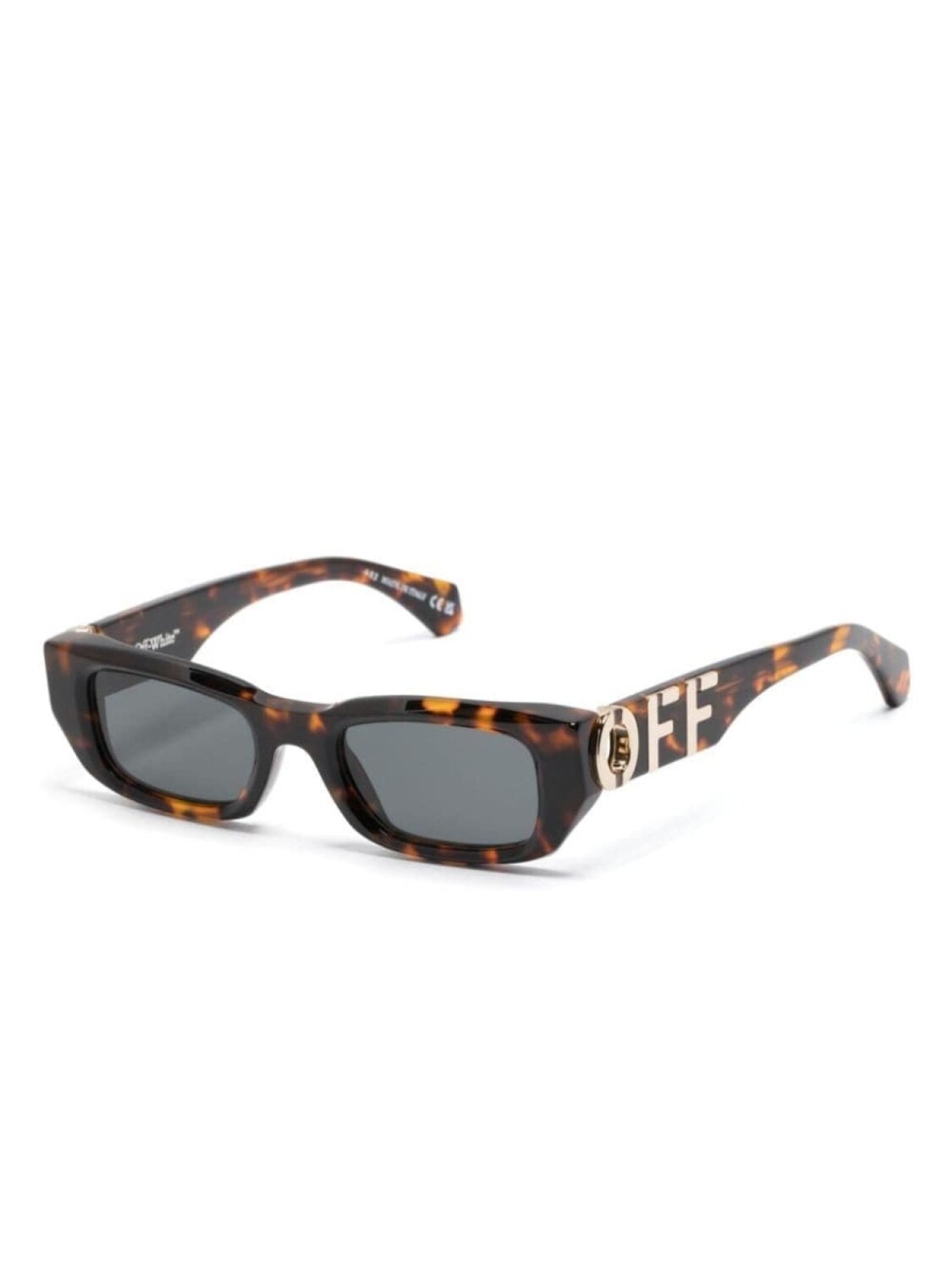 Off-White Eyewear солнцезащитные очки Fillmore в прямоугольной оправе, коричневый — фото 3