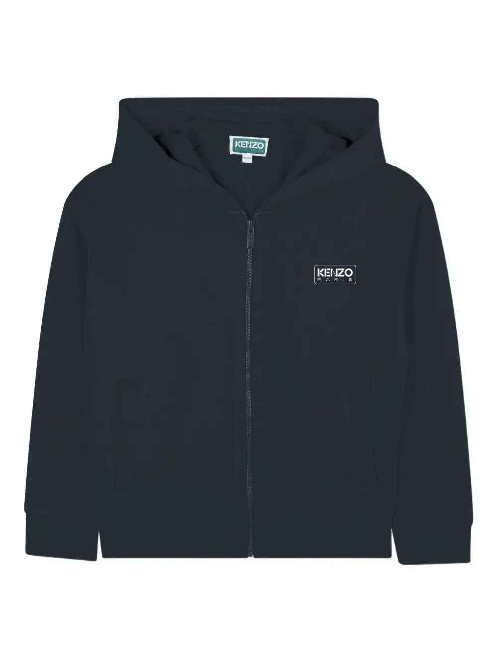 

Худи на молнии с логотипом Kenzo Kids, синий