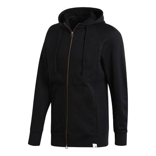 

Куртка originals hooded zipper sports jacket black Adidas, черный