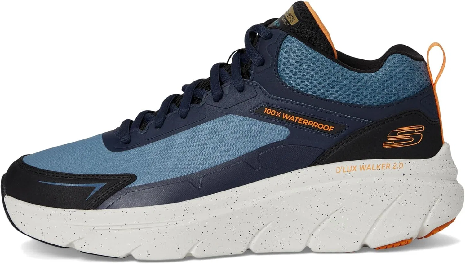 Мужские водонепроницаемые кроссовки Skechers D'lux Walker 2.0 Grailo, Blue / Orange — фото 4