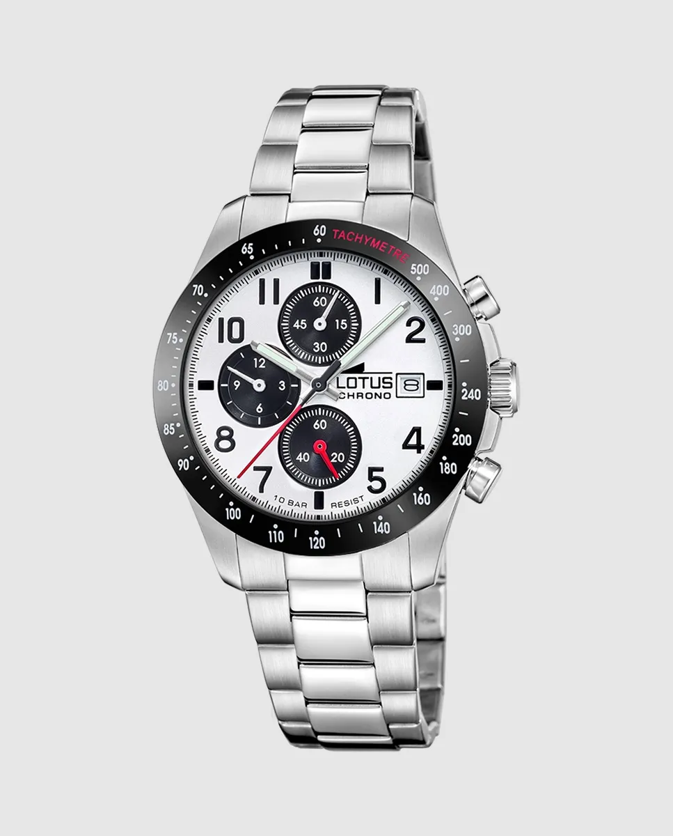 

Мужские часы 18994/3 Chrono из серебристой стали LOTUS, серебряный