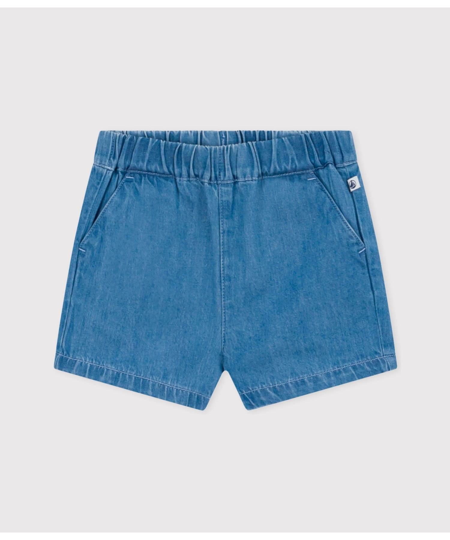 Светлые джинсовые шорты PETIT BATEAU, Blue