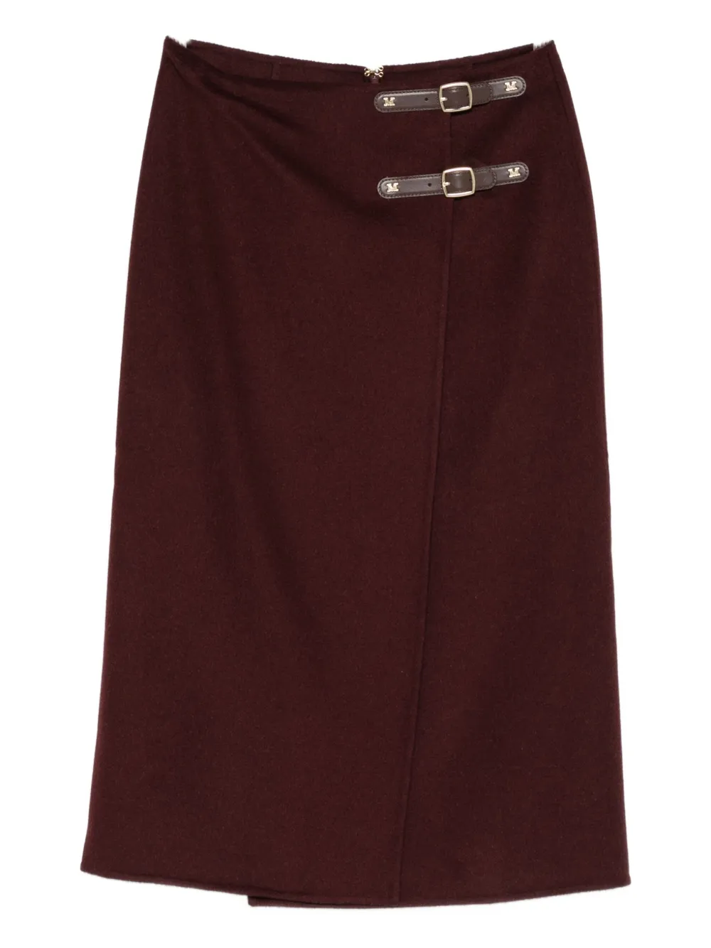 

Юбка с пряжкой и запахом Max Mara, красный