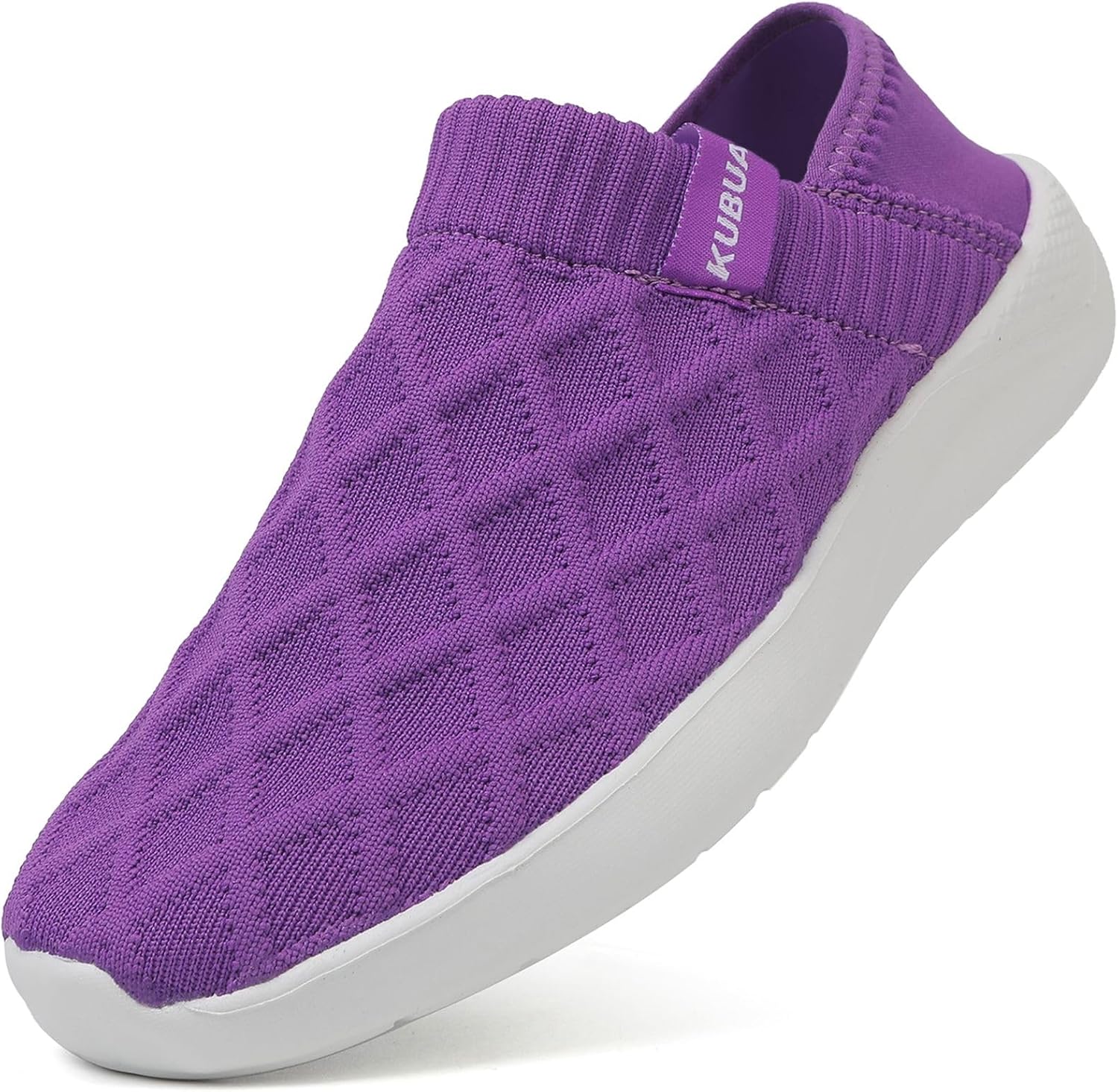 

Мужские и женские тапочки KUBUA, легкие домашние туфли для улицы, дышащие, без шнурков, белый/фиолетовый