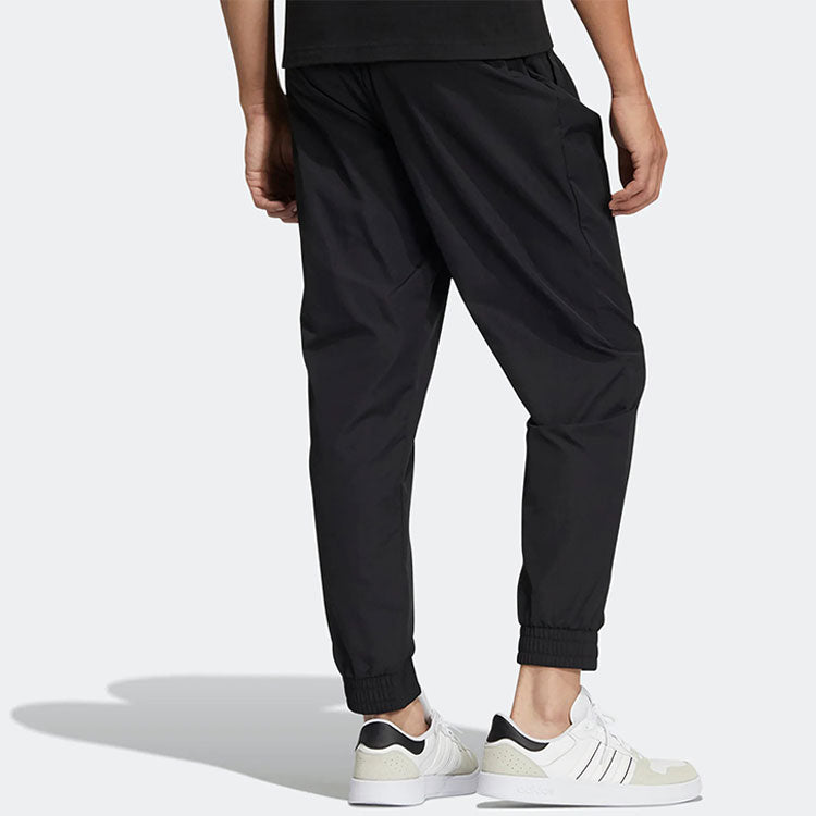 Повседневные брюки Men's adidas neo Logo Printing Solid Color Casual Long Pants/Trousers Black HD4705 — фото 4