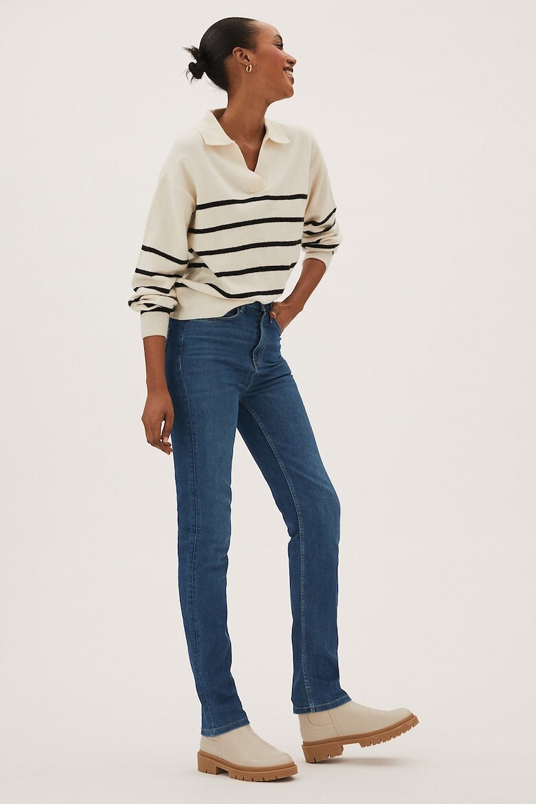 

Прямые джинсы Sienna с высокой талией Marks & Spencer, синий