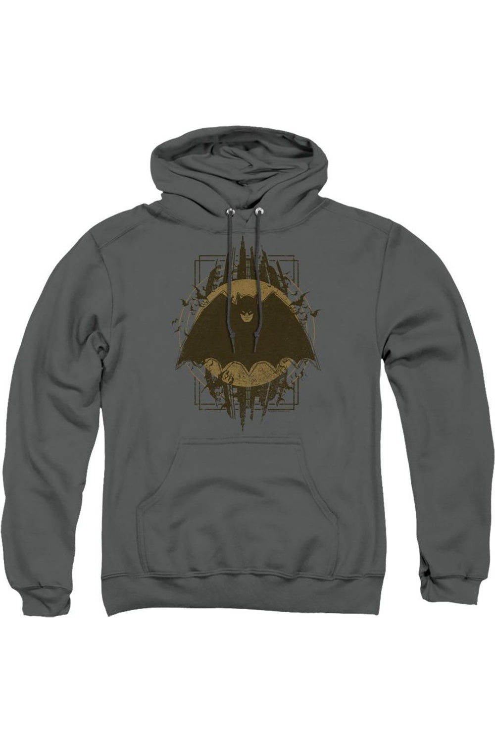 

Толстовка с капюшоном Batman Crest для взрослых Gildan, цвет charcoal