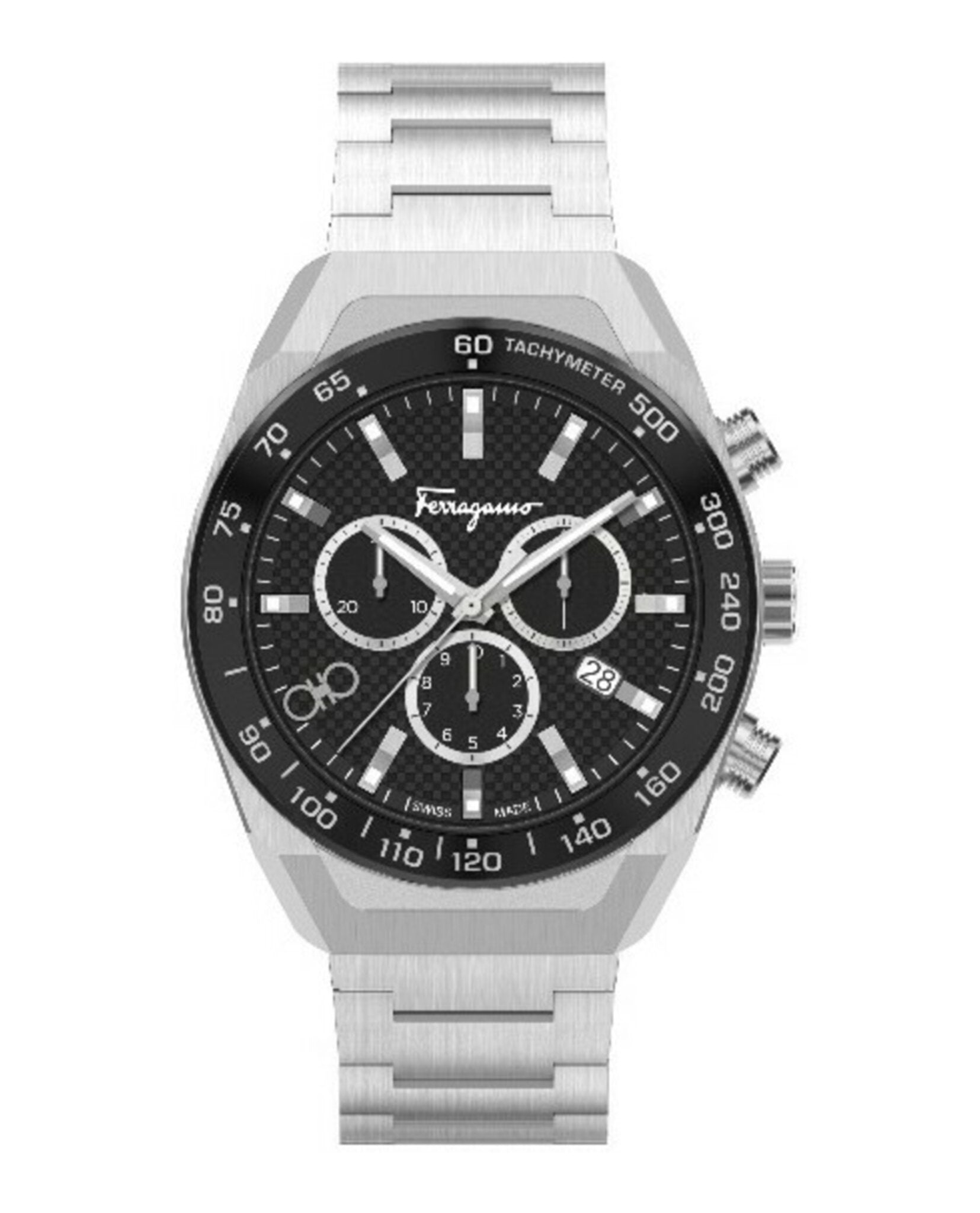 

Часы Ferragamo SLX Salvatore Ferragamo, цвет silver/stainless steel/black