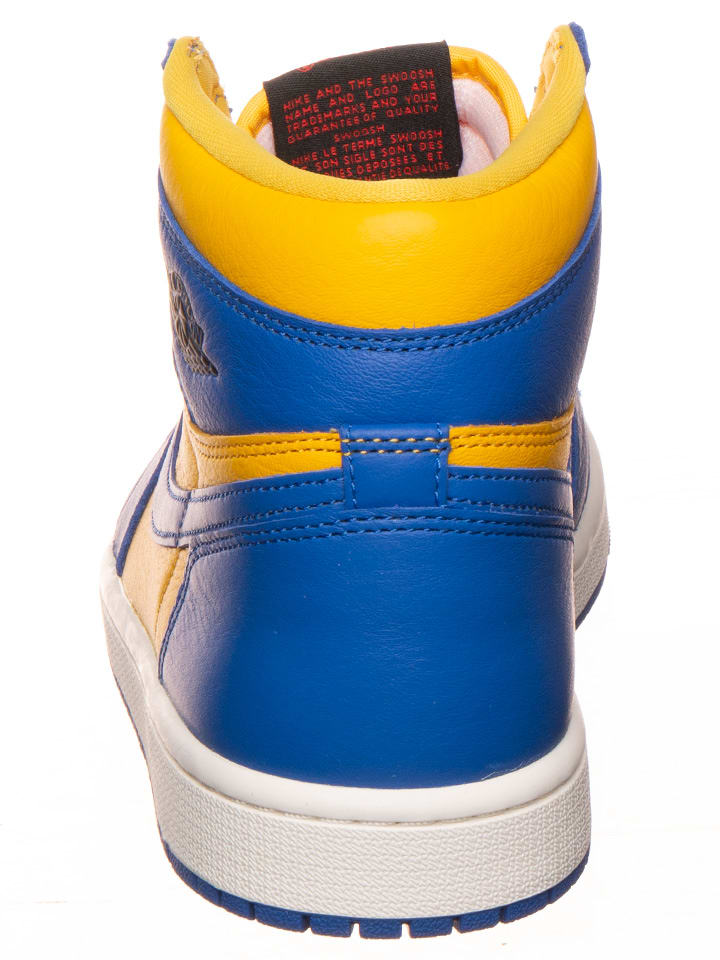 Высокие кроссовки Air Jordan, цвет gelb/blau — фото 3