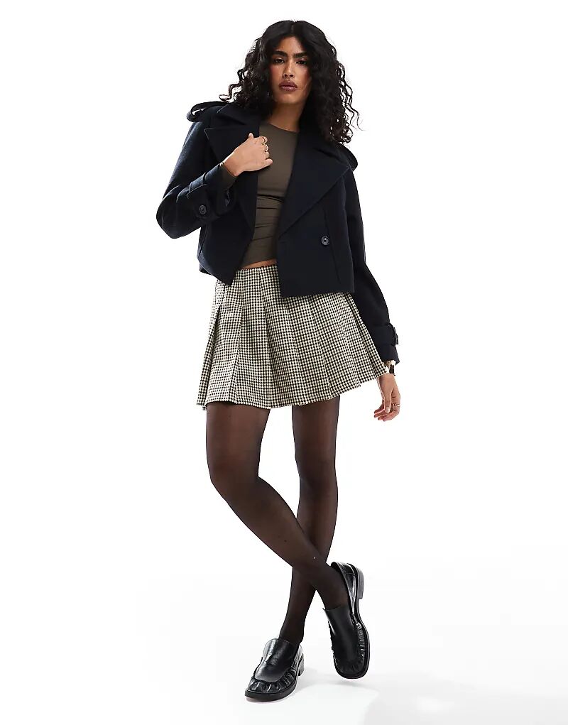 

Укороченный формальный тренчкот темно-синего цвета ASOS DESIGN, Синий, Укороченный формальный тренчкот темно-синего цвета ASOS DESIGN