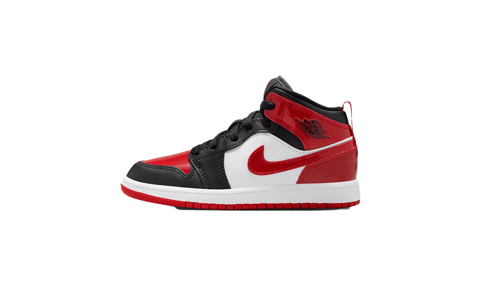 Кроссовки Air Jordan 1 со средней застежкой на шнуровке Jordan Kids, красный — фото 2