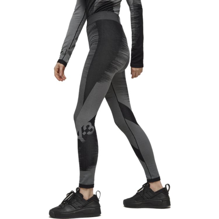 Вязаные спортивные брюки для женщин Y-3, серый — фото 2
