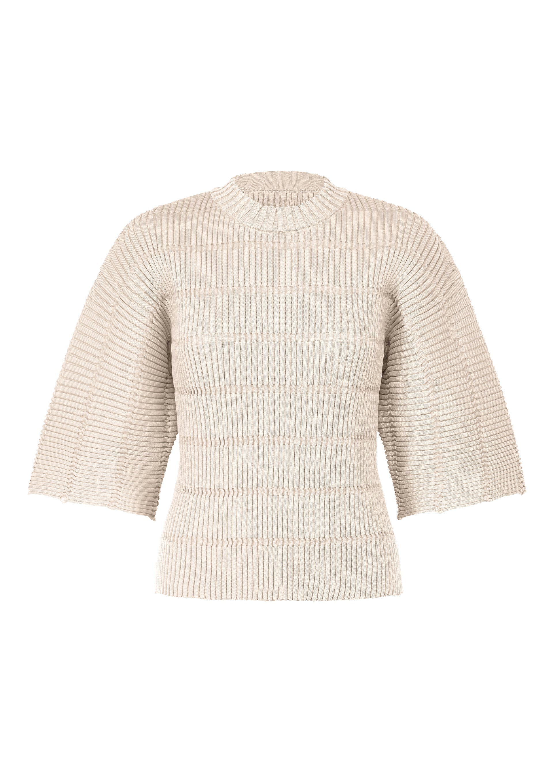 

Джемпер jiggly knit Pleats Please Issey Miyake, бежевый