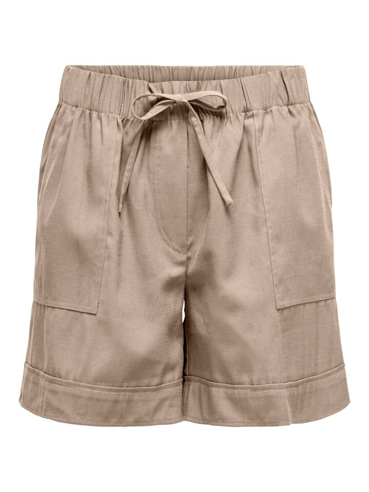 

Шорты JACQUELINE de YONG elastische Taille Kordelzug Seitentaschen bequem, коричневый