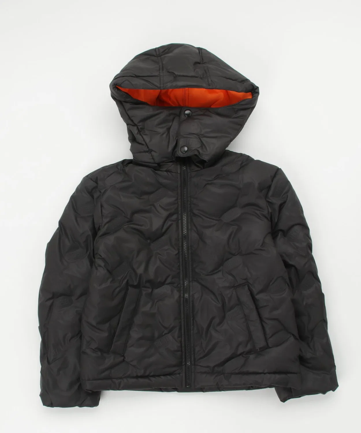 Куртка-худи Diesel Kids & Junior с логотипом, полиэстер, чёрная — фото 3