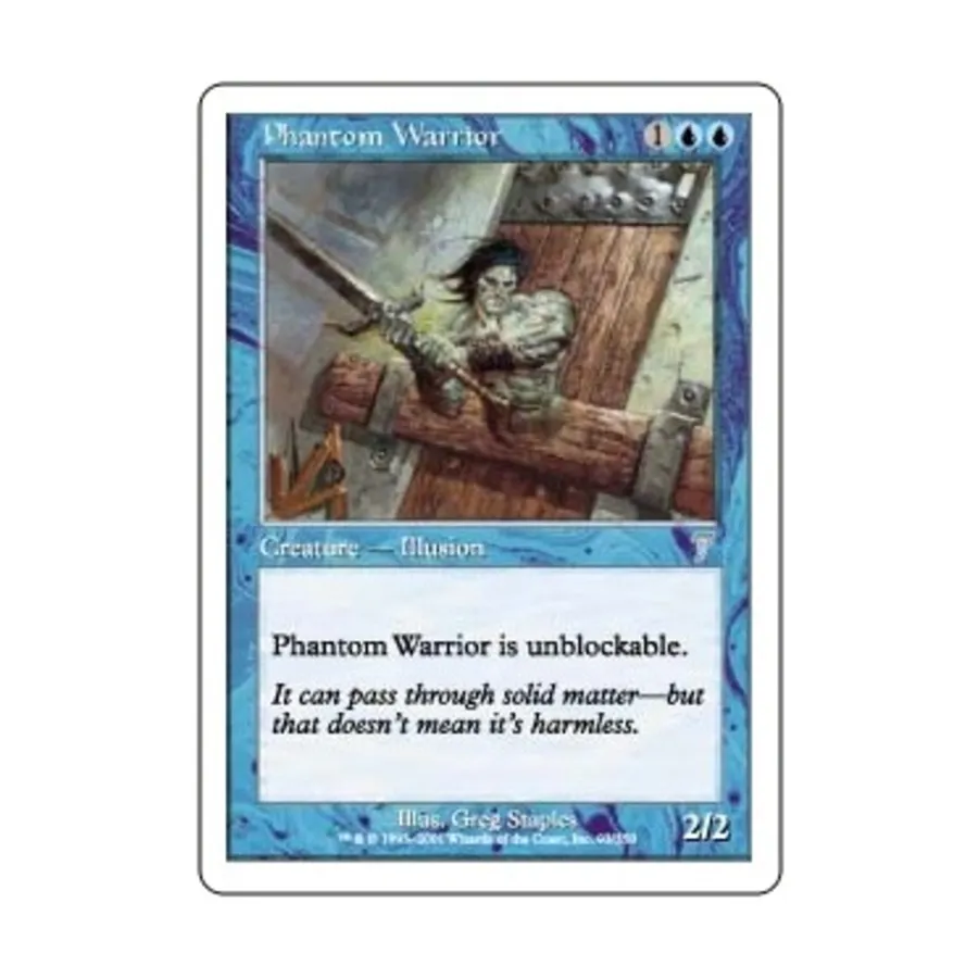 

CCG Призрачный воин (U), MTG - 7th Edition