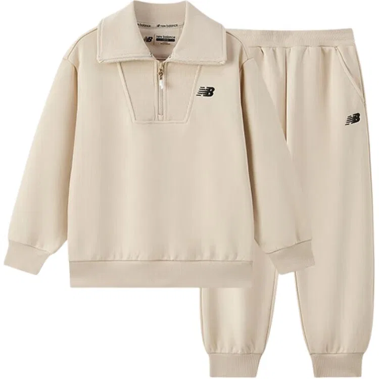 Детский спортивный костюм Casual Sportswear 2 Piece Set New Balance, Light Beige — фото 3