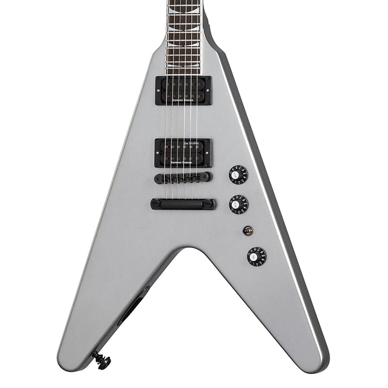 

Электрогитара Gibson Dave Mustaine Flying V EXP - Silver Metallic