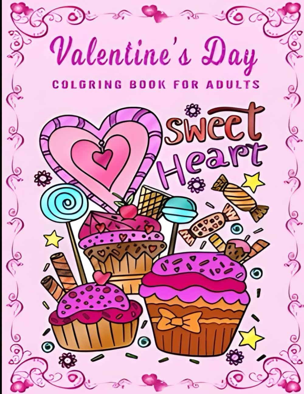 

Stress Less & Color More: A Valentine’s Day Coloring Book for Relaxation: Calming Designs to Reduce Stress, Ease Anxiety, and Celebrate Love (Independently published)